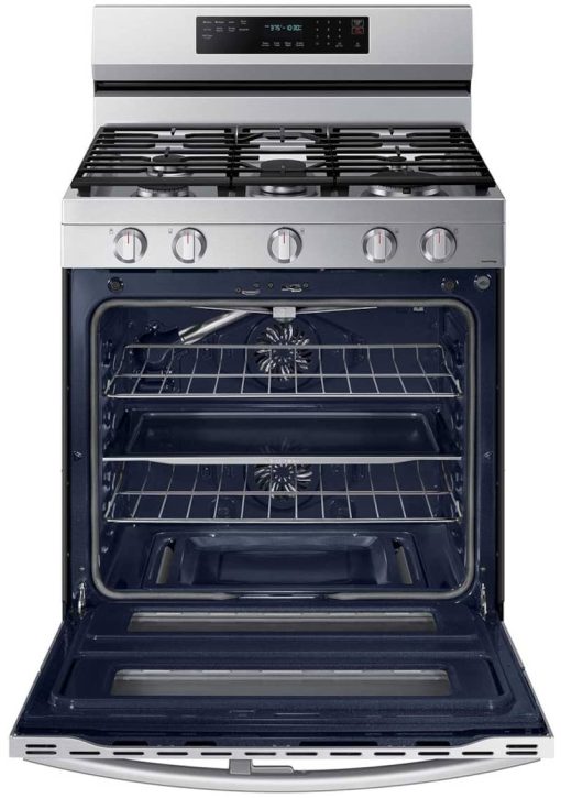 Samsung 6 Cu. Ft. Fingerprint Resistant Stainless Steel Smart Freestanding Gas Range With Flex Duo, Stainless Cooktop & Air Fry - Image 2