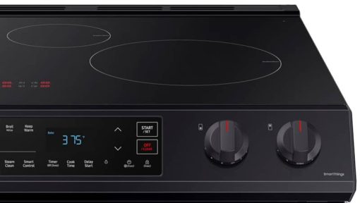 Samsung 6.3 Cu. Ft. Fingerprint Resistant Black Stainless Steel Front Control Slide-In Induction Range - Image 8