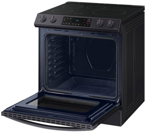 Samsung 6.3 Cu. Ft. Fingerprint Resistant Black Stainless Steel Front Control Slide-In Induction Range - Image 5
