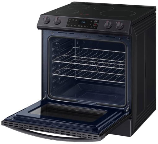 Samsung 6.3 Cu. Ft. Fingerprint Resistant Black Stainless Steel Front Control Slide-In Induction Range - Image 4