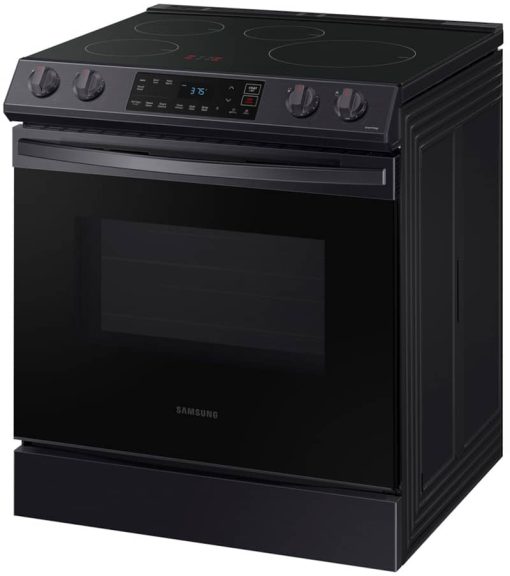 Samsung 6.3 Cu. Ft. Fingerprint Resistant Black Stainless Steel Front Control Slide-In Induction Range - Image 3