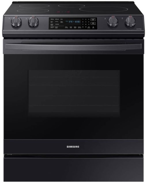 Samsung 6.3 Cu. Ft. Fingerprint Resistant Black Stainless Steel Front Control Slide-In Induction Range With Air Fry