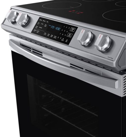 Samsung 6.3 Cu. Ft. Fingerprint Resistant Stainless Steel Front Control Slide-In Induction Range With Air Fry - Image 9