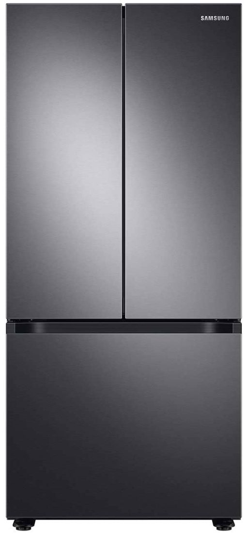 Samsung ADA 22 Cu. Ft. Fingerprint Resistant Black Stainless Steel Smart 3-Door French Door Refrigerator