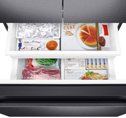 Samsung ADA 22 Cu. Ft. Fingerprint Resistant Black Stainless Steel Smart 3-Door French Door Refrigerator - Image 10