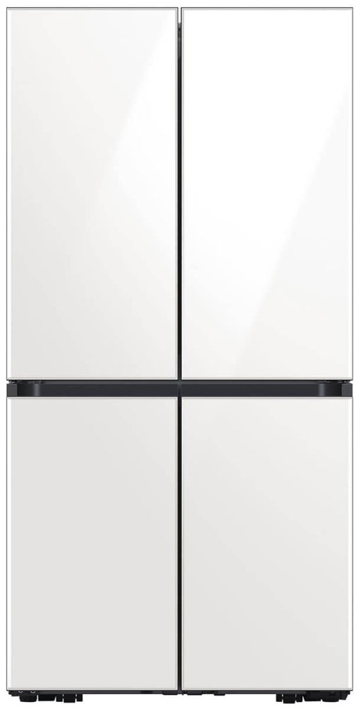 Samsung ADA 23 Cu. Ft. White Glass BESPOKE CounterDepth 4-Door Flex Refrigerator -