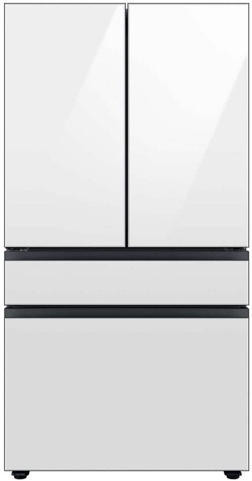 Samsung ADA 23 Cu. Ft. White Glass BESPOKE Counter Depth 4Door French Door Refrigerator With AutoFill Water Pitcher -