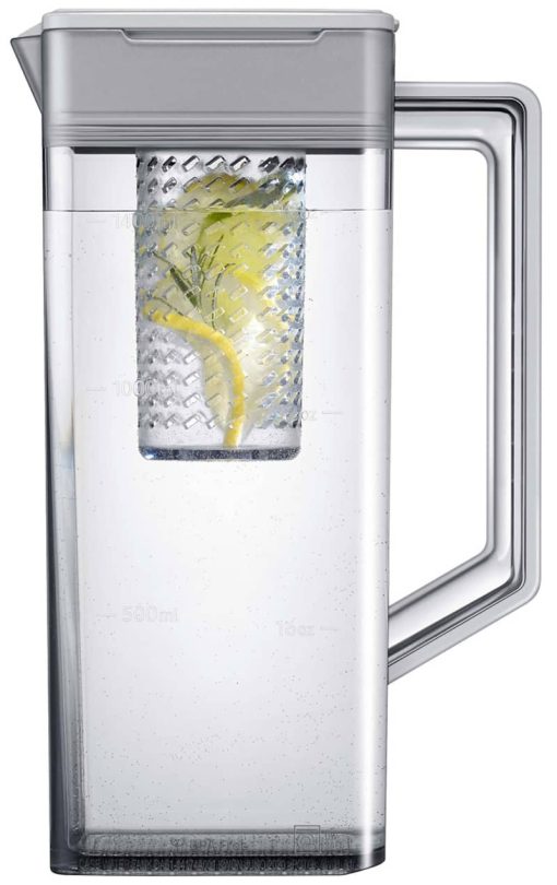 Samsung ADA 23 Cu. Ft. White Glass BESPOKE Counter Depth 4Door French Door Refrigerator With Beverage Center - - Image 9