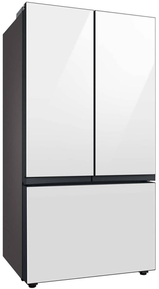 Samsung ADA 24 Cu. Ft. White Glass BESPOKE Counter-Depth 3-Door French Door Refrigerator With Beverage Center - Image 5