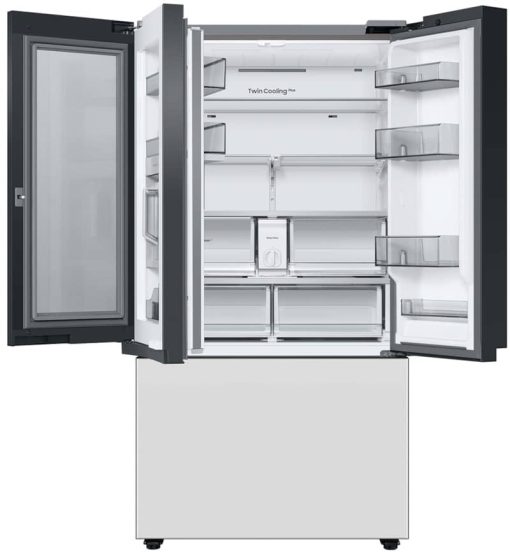 Samsung ADA 24 Cu. Ft. Custom Panel BESPOKE Counter-Depth 3-Door French Door Refrigerator With Beverage Center - Image 3