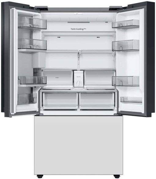 Samsung ADA 24 Cu. Ft. Custom Panel BESPOKE Counter-Depth 3-Door French Door Refrigerator With Beverage Center - Image 2