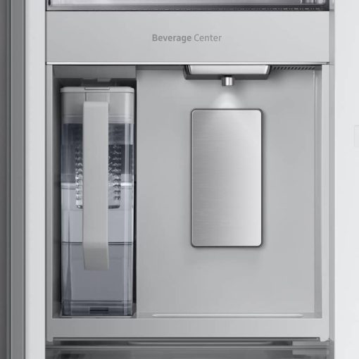 Samsung 24 Cu. Ft. Custom Panel-Ready With Charcoal Glass Family Hub Panel BESPOKE Counter-Depth 3-Door French Door Refrigerator - Image 8