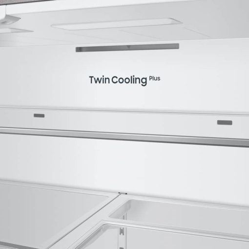 Samsung 24 Cu. Ft. Custom Panel-Ready With Charcoal Glass Family Hub Panel BESPOKE Counter-Depth 3-Door French Door Refrigerator - Image 11