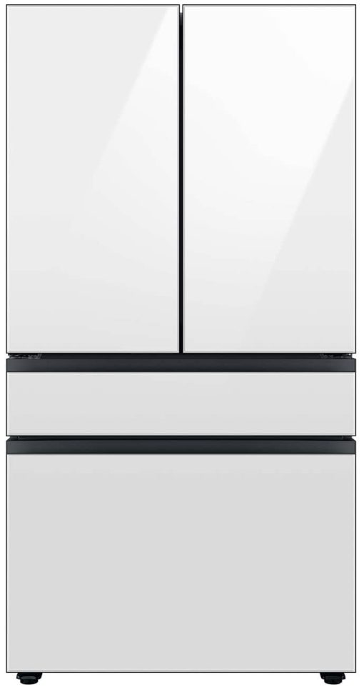 Samsung ADA 29 Cu. Ft. White Glass BESPOKE 4-Door French Door Refrigerator With AutoFill Water Pitcher