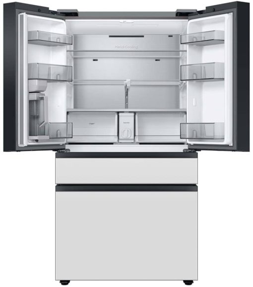 Samsung ADA 29 Cu. Ft. White Glass BESPOKE 4-Door French Door Refrigerator With AutoFill Water Pitcher - Image 2