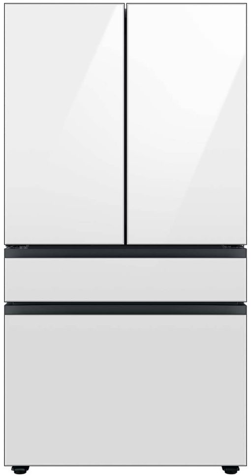 Samsung ADA 29 Cu. Ft. White Glass BESPOKE 4Door French Door Refrigerator With Beverage Center -