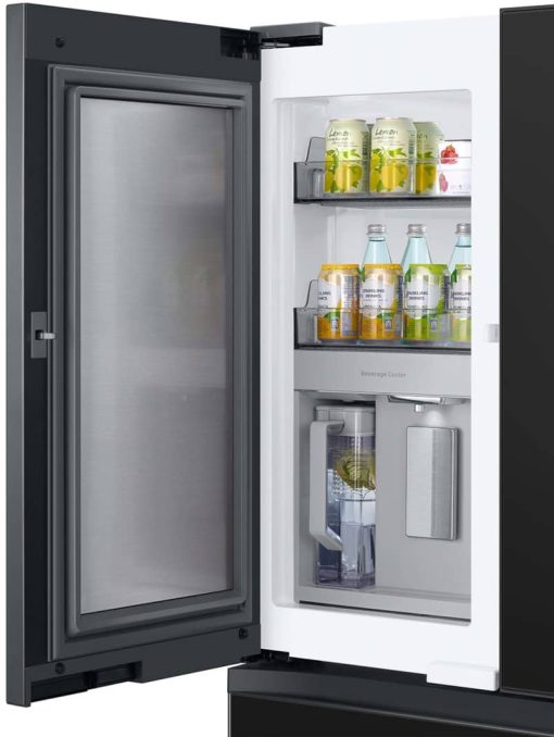 Samsung 29 Cu. Ft. Custom PanelReady With Charcoal Glass Family Hub Panel BESPOKE 4-Door French Door Refrigerator - - Image 7