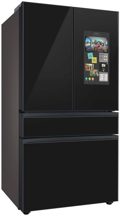 Samsung 29 Cu. Ft. Custom PanelReady With Charcoal Glass Family Hub Panel BESPOKE 4-Door French Door Refrigerator - - Image 5
