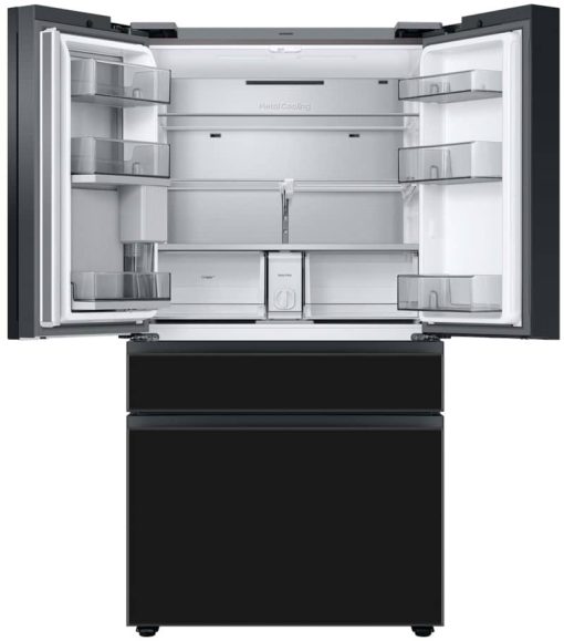 Samsung 29 Cu. Ft. Custom PanelReady With Charcoal Glass Family Hub Panel BESPOKE 4-Door French Door Refrigerator - - Image 2