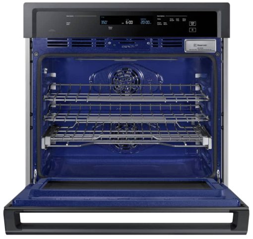 Samsung 30" Fingerprint Resistant Black Stainless Steel Smart Single Wall Oven With Steam Cook - Image 2