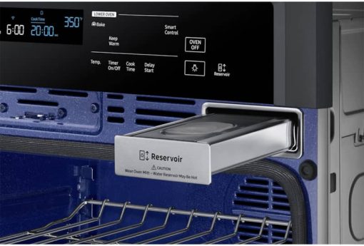 Samsung 30" Fingerprint Resistant Black Stainless Steel Smart Single Wall Oven With Steam Cook - Image 6