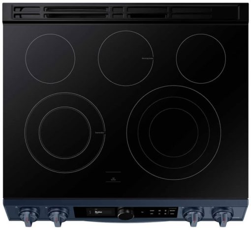 Samsung ADA 6.3 Cu. Ft. Fingerprint Resistant Navy Steel BESPOKE Front Control Slide-In Electric Range With Smart Dial & Air Fry - Image 7