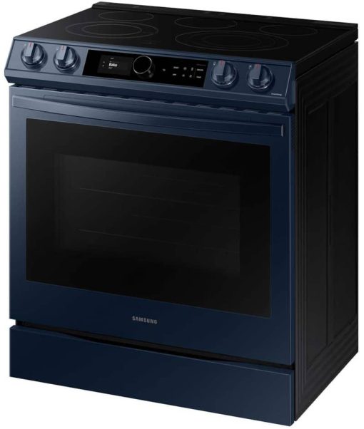 Samsung ADA 6.3 Cu. Ft. Fingerprint Resistant Navy Steel BESPOKE Front Control Slide-In Electric Range With Smart Dial & Air Fry - Image 3