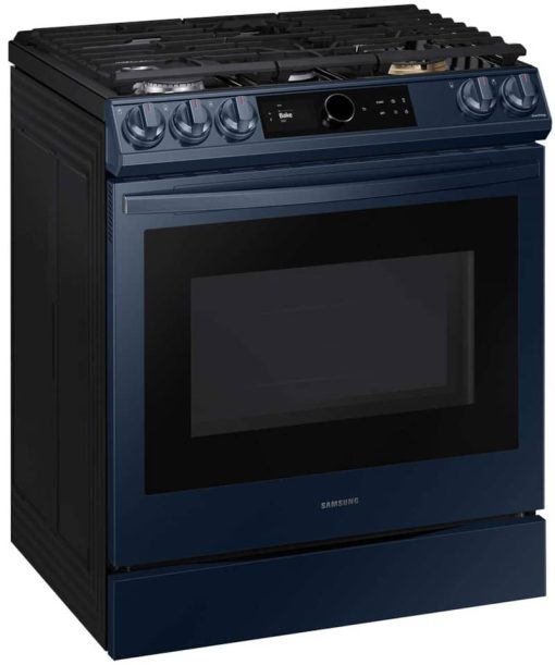 Samsung ADA 6 Cu. Ft. Fingerprint Resistant Navy Steel BESPOKE Front Control Slide-In Gas Range With Smart Dial & Air Fry - Image 6
