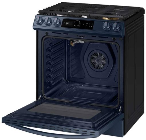 Samsung ADA 6 Cu. Ft. Fingerprint Resistant Navy Steel BESPOKE Front Control Slide-In Gas Range With Smart Dial & Air Fry - Image 5
