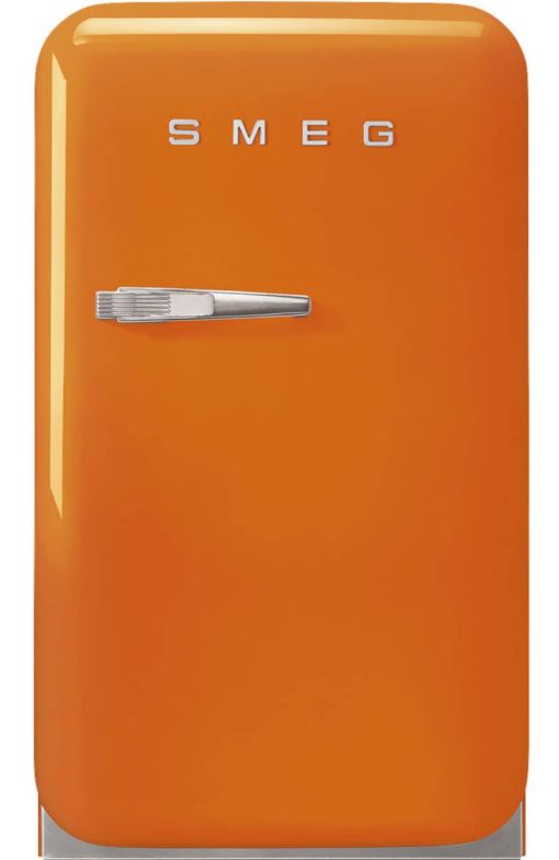 Smeg 50s Retro Style Orange Right-Hinge Mini Refrigerator