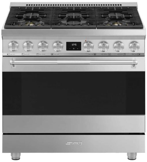 Smeg Professional 36" Stainless Steel Gas Range