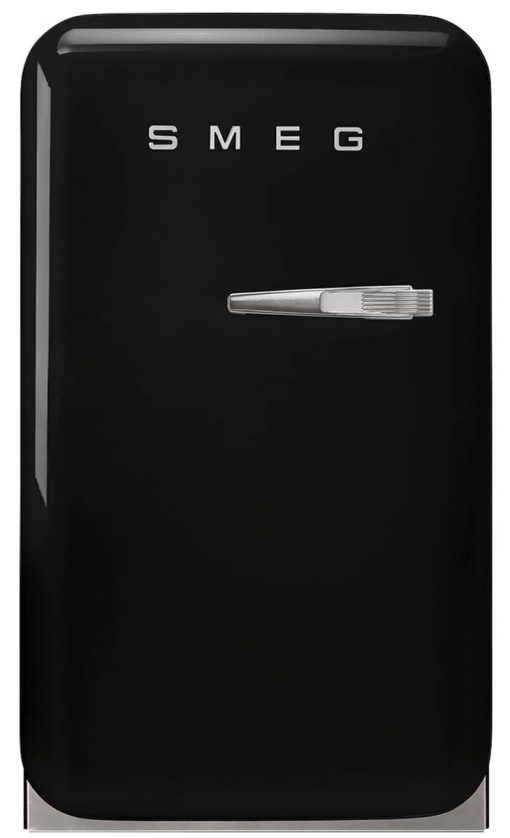 Smeg 50s Retro Style Black Left-Hinge Mini Refrigerator