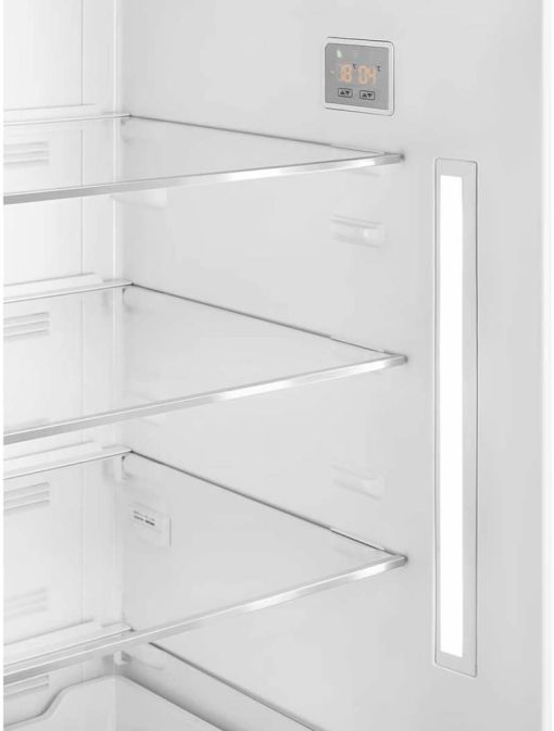 Smeg Portofino 18 Cu. Ft. White Left-Hinge Bottom Mount Refrigerator - Image 5