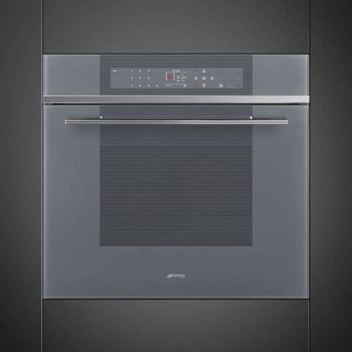Smeg Linea 30" Silver Single Wall Oven, Thermo-Ventilated, Self-Cleaning - Image 2