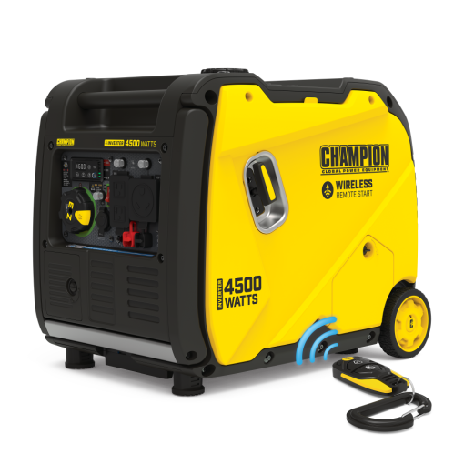Champion 4500-Watt Wireless Remote Start Inverter Generator with Quiet Technology and CO Shield - Image 4