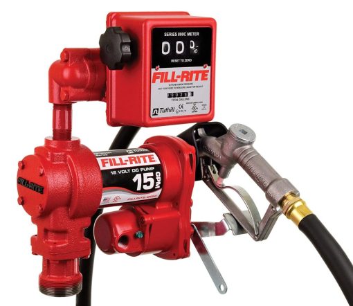 Fill-Rite 15 GPM, 12V DC Pump, 3/4"  x 12' Hose, 3/4"  Manual Nozzle