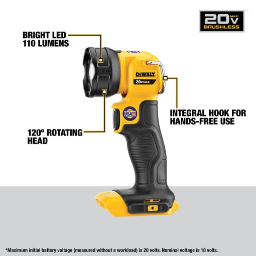 20V MAX XR® Brushless Cordless 4-Tool Combo Kit With 5.0Ah Batteries - Image 7