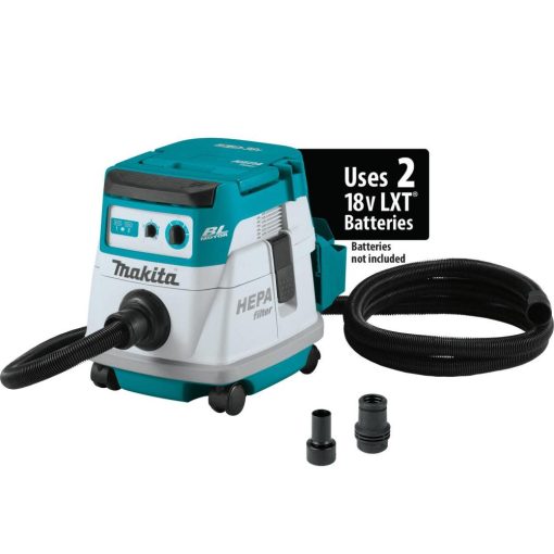 Makita 36V (18V X2) LXT 2.1 Gallon HEPA Filter Dry Dust Extractor Kit - Image 8
