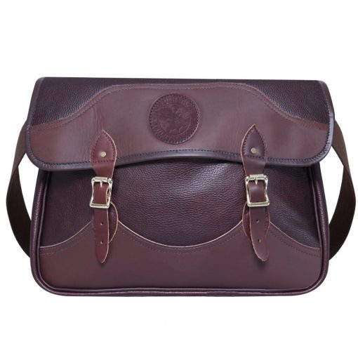 12 Liter Capacity Brown Pebbled Leather Book Bag