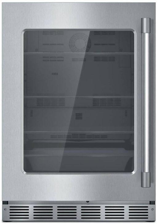 Thermador 24" Stainless Frame Left-Hinge Under-Counter Refrigerator With Professional Series Handle
