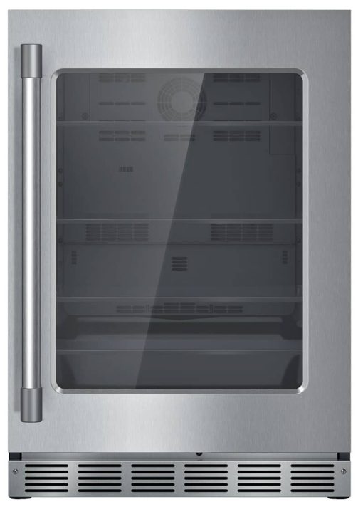 Thermador 24" Stainless Frame Right-Hinge Under-Counter Refrigerator With Professional Series Handle
