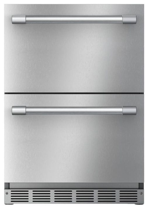 Thermador 24" Stainless Steel Under-Counter Double Drawer Refrigerator With Professional Series Handle