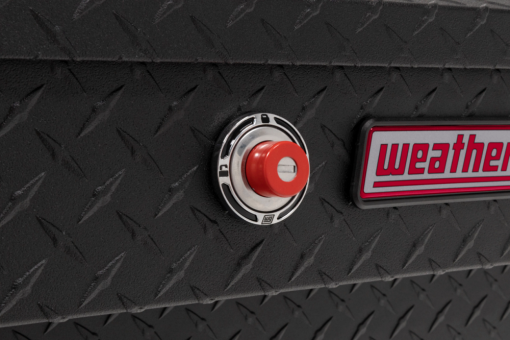Weather Guard 87" Lo-Side Truck Tool Box Aluminum Textured Matte Black - Image 6