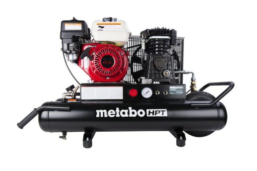 5.5 HP Gas Powered, 8 Gallon Wheelbarrow Air Compressor w/ Control Panel, Oil-lube - Image 2