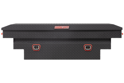 Weather Guard Saddle Truck Tool Box AluminumCompact Deep Textured Matte Black - Image 3