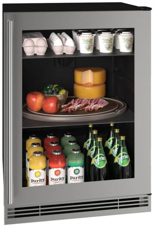 U-Line 24" Stainless Frame Refrigerator