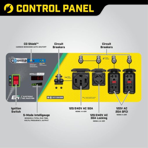 Champion Portable Generator with Electronic Fuel Injection Technology & CO Shield 9200Watt - Image 13
