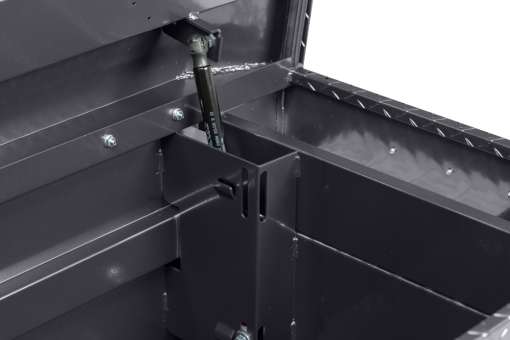 Weather Guard Saddle Truck Tool Box Aluminum Full Standard Gunmetal Gray - Image 7