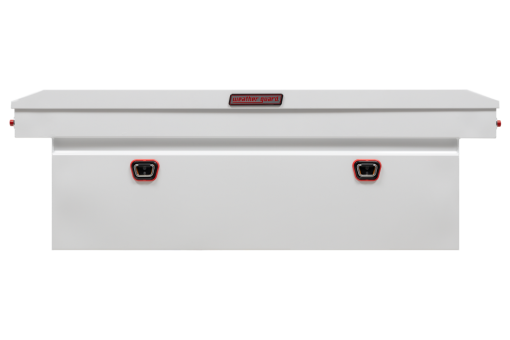 Weather Guard Saddle Truck Tool Box Steel Full Deep White - Image 3
