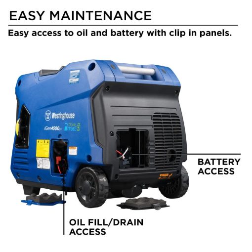 Westinghouse iGen Dual Fuel Inverter Portable Generator 3700 Rated 4500 Surge Watt with Remote Start - Image 9